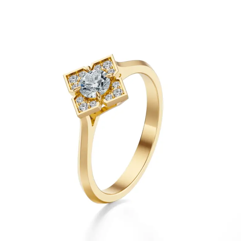 Pierścionek zaręczynowy z diamentami AJPZ_136